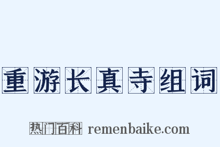 重游长真寺组词是什么意思的图片